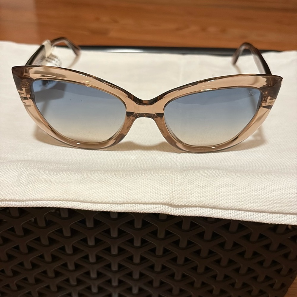 Authentic Tom Ford Transparent Brown Sunglasses NWT